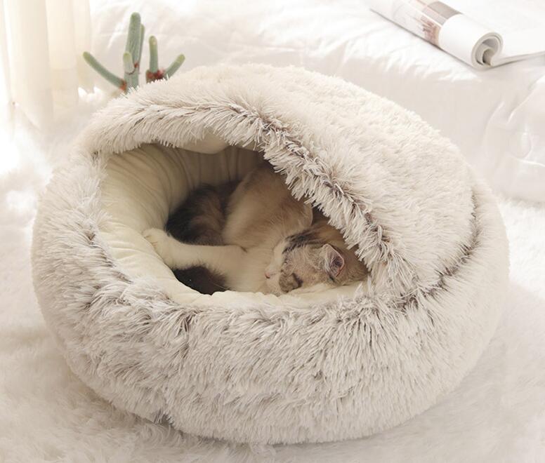 Round Plush Pet Bed