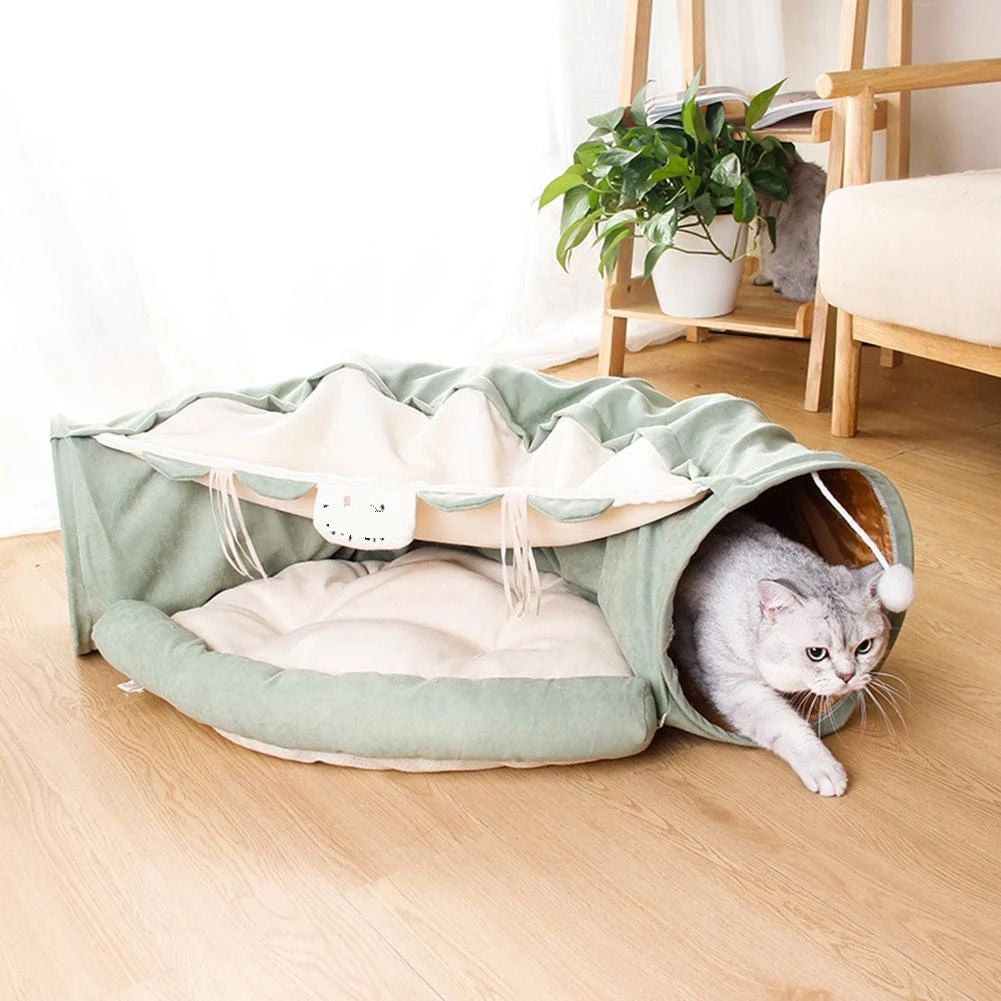 Cat Bed with Tunnel