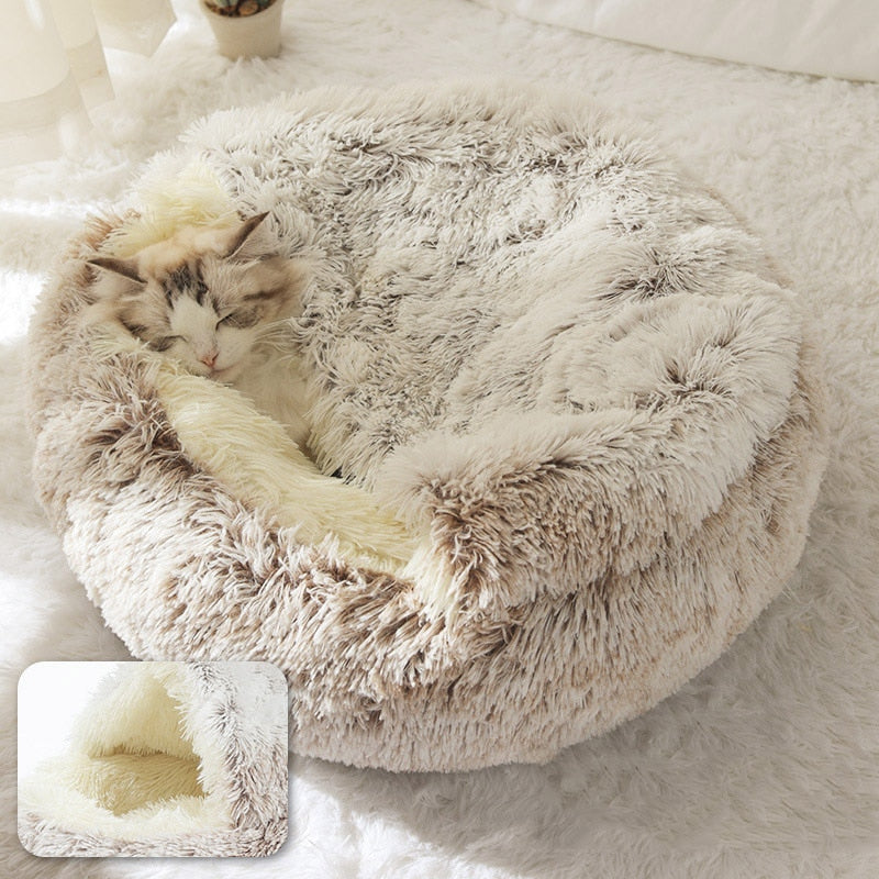 Round Plush Pet Bed